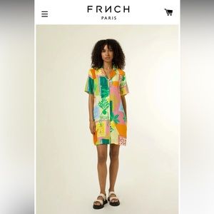 Shirt dress by FRNCH Paris, worn once, in perfect condition.